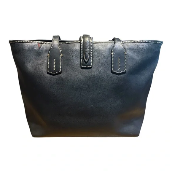 Dooney & Bourke Black Leather Tote - Picture 3 of 12